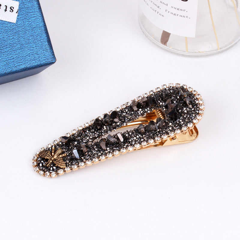 Wholesale Rhinestone Geometric Side Full Diamond Hair Clips